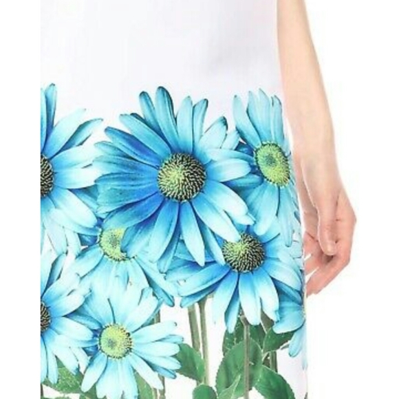 Calvin Klein Floral Border Sleeveless Sheath Dress - Picture 3 of 3